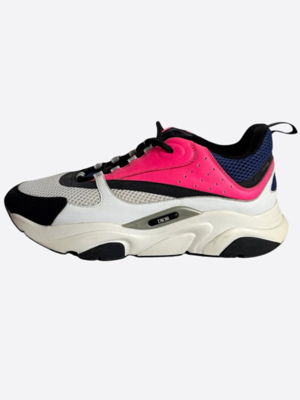 Dior White, Blue & Pink B22 Sneakers - Picture 3 of 8